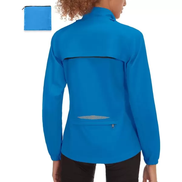 Little Donkey Andy Women's UPF 50+ Cycling Jacket Windbreaker with Removable Sleeves