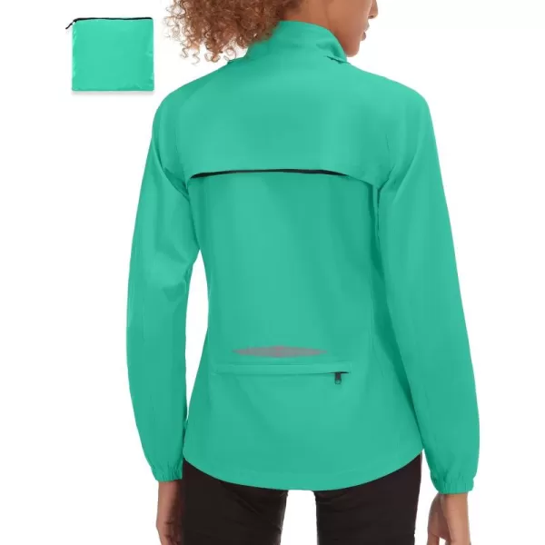 Little Donkey Andy Women's UPF 50+ Cycling Jacket Windbreaker with Removable Sleeves