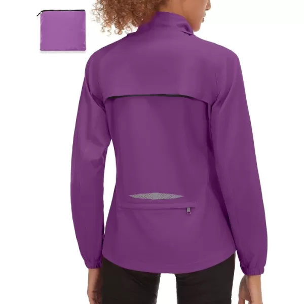 Little Donkey Andy Women's UPF 50+ Cycling Jacket Windbreaker with Removable Sleeves
