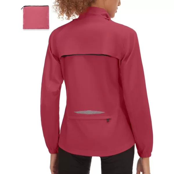 Little Donkey Andy Women's UPF 50+ Cycling Jacket Windbreaker with Removable Sleeves