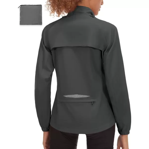 Little Donkey Andy Women's UPF 50+ Cycling Jacket Windbreaker with Removable Sleeves