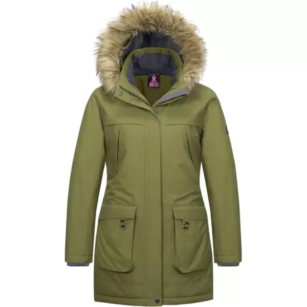 Little Donkey Andy Women's Waterproof Insulated parka Jacket Hooded Ski Coat Long Mountain Jacket