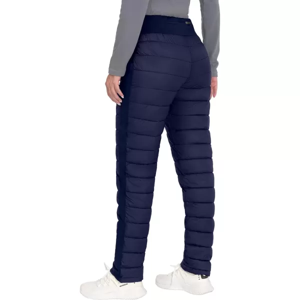 Little Donkey Andy Down Pants for Women Lightweight Puffy Sweat Pants High Waist Puffer Sweatpants Quilted Snow Ski Trousers