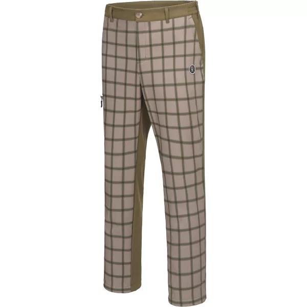 Little Donkey Andy Men's Fleece Lined Snow Ski Pants with Zipper Pockets, Softshell Warm Outdoor Cargo Pants