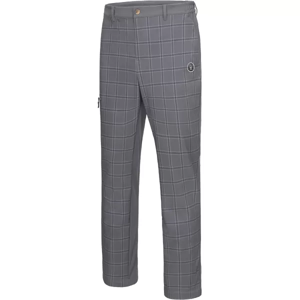 Little Donkey Andy Men's Fleece Lined Snow Ski Pants with Zipper Pockets, Softshell Warm Outdoor Cargo Pants