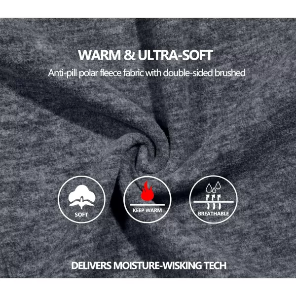 Little Donkey Andy Men's Fleece Vest Full Zip Sweater,Lightweight Warm Sleeveless Jacket for Hiking Golf