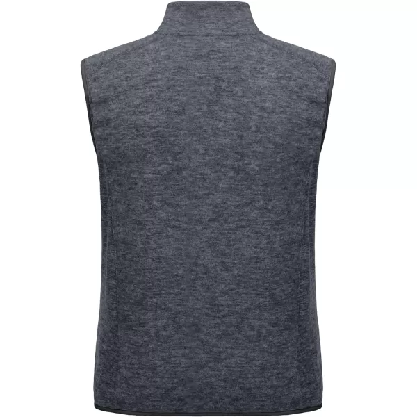 Little Donkey Andy Men's Fleece Vest Full Zip Sweater,Lightweight Warm Sleeveless Jacket for Hiking Golf