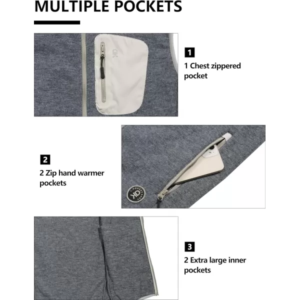 Little Donkey Andy Men's Fleece Vest Full Zip Sweater,Lightweight Warm Sleeveless Jacket for Hiking Golf