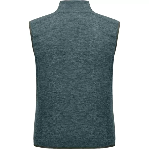 Little Donkey Andy Men's Fleece Vest Full Zip Sweater,Lightweight Warm Sleeveless Jacket for Hiking Golf