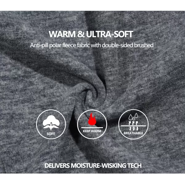 Little Donkey Andy Men's Fleece Vest Full Zip Sweater,Lightweight Warm Sleeveless Jacket for Hiking Golf