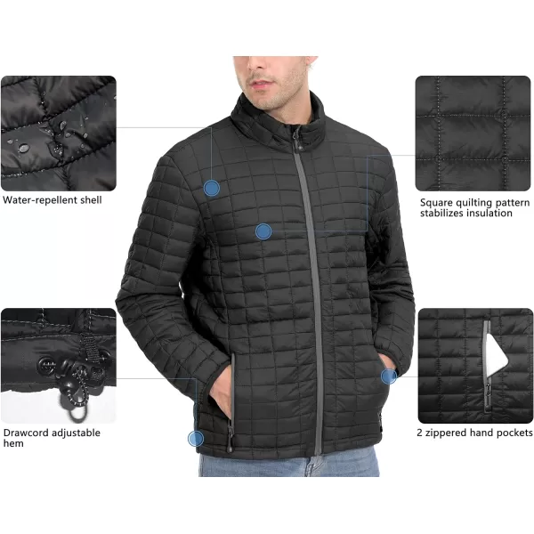 Little Donkey Andy Men's Insulated Hiking Jacket, Lightweight Puffer Warm Jacket with Synthetic Insulation