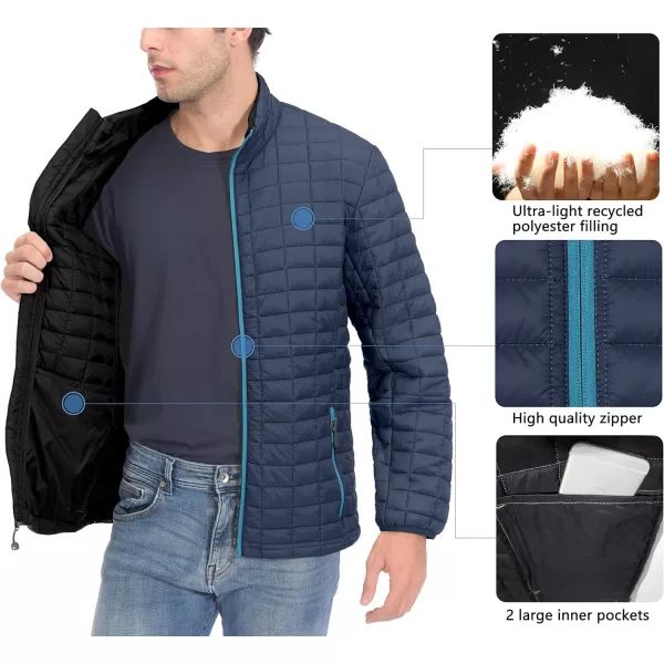 Little Donkey Andy Men's Insulated Hiking Jacket, Lightweight Puffer Warm Jacket with Synthetic Insulation