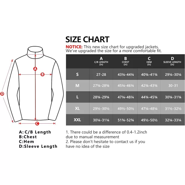 Little Donkey Andy Men's Insulated Running Warm Jacket, Thermal Hybrid Hiking Jacket