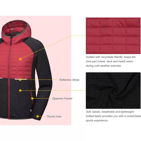 Little Donkey Andy Men's Lightweight Running Jackets Full Zip Hooded Sports Jacket for Winter Hiking Golf Casual