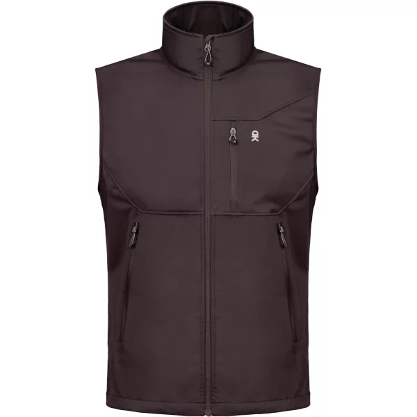 Little Donkey Andy Men's Lightweight Softshell Vest Windproof Sleeveless Jacket for Travel Hiking Running Golf