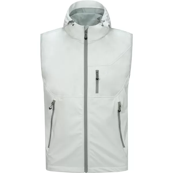 Little Donkey Andy Men's Lightweight Softshell Vest Windproof Sleeveless Jacket for Travel Hiking Running Golf