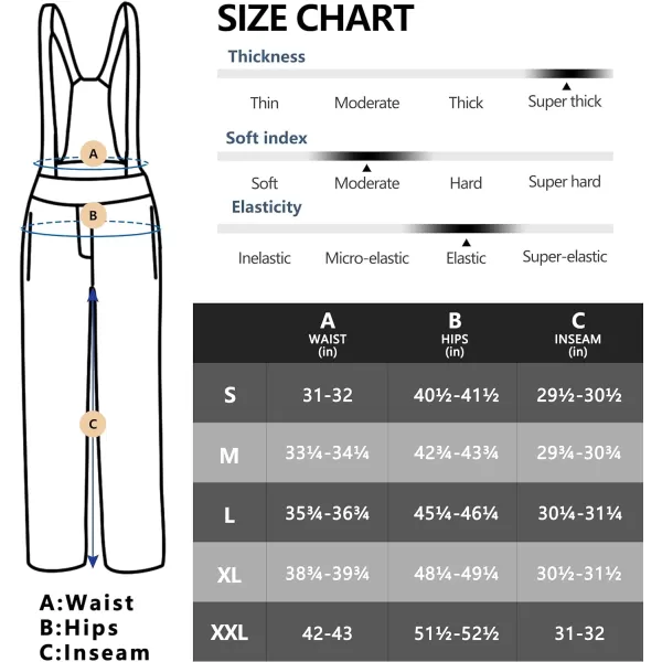 Little Donkey Andy Men's Winter Ski Snow Bibs Insulated Water Resistant Windproof Snowboard Pants with Adjustable Suspenders