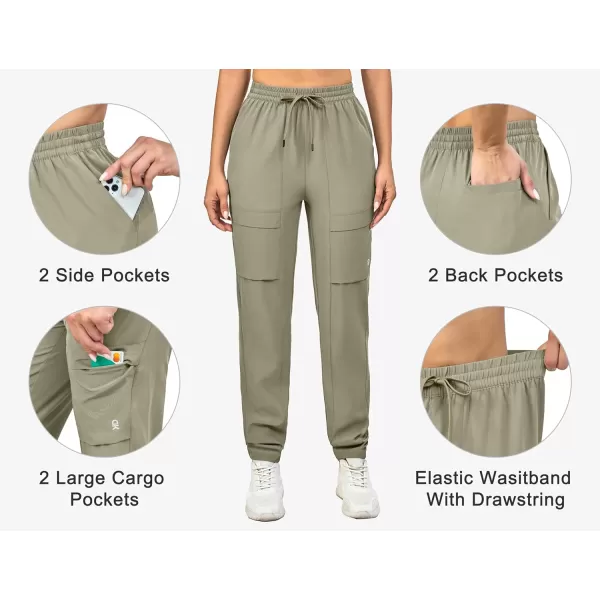 Little Donkey Andy Women's Cargo Joggers Lightweight Quick Dry Hiking Pants Athletic Running Workout Lounge Casual Outdoor