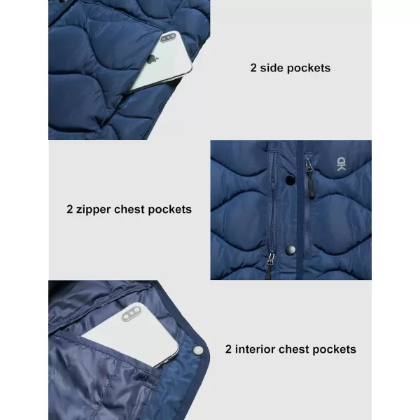 Little Donkey Andy Women's Hooded Puffer Jacket Full-Zip Winter Lightweight Windproof Warm Quilted Coat with Pockets