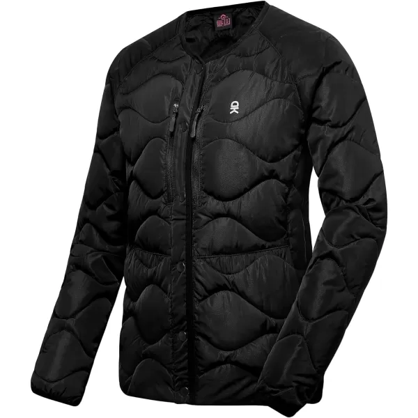 Little Donkey Andy Women's Hooded Puffer Jacket Full-Zip Winter Lightweight Windproof Warm Quilted Coat with Pockets