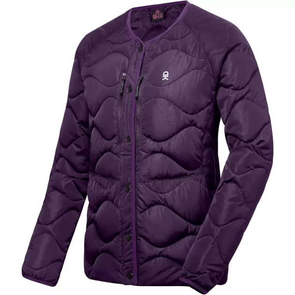 Little Donkey Andy Women's Hooded Puffer Jacket Full-Zip Winter Lightweight Windproof Warm Quilted Coat with Pockets