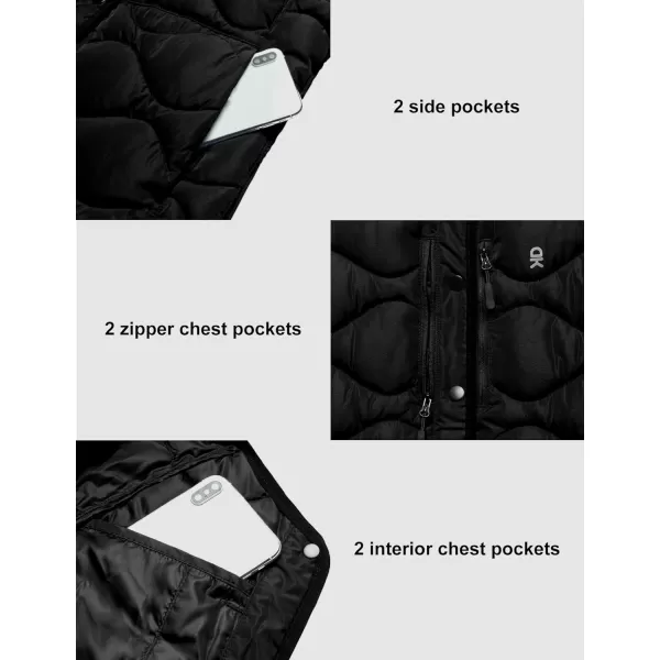 Little Donkey Andy Women's Hooded Puffer Jacket Full-Zip Winter Lightweight Windproof Warm Quilted Coat with Pockets