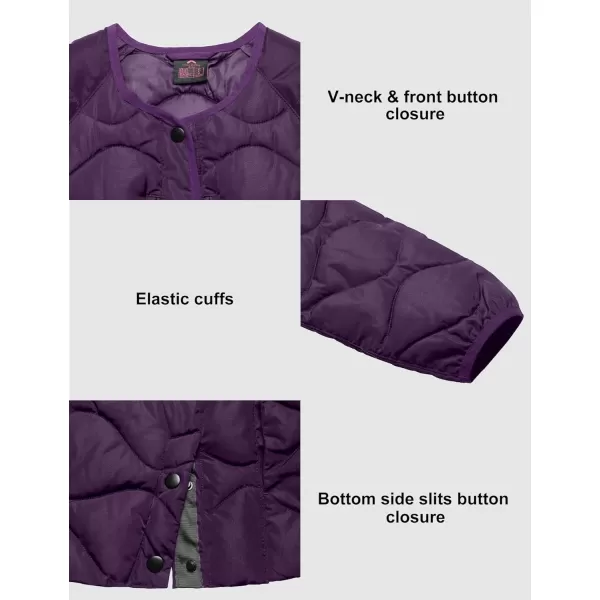 Little Donkey Andy Women's Hooded Puffer Jacket Full-Zip Winter Lightweight Windproof Warm Quilted Coat with Pockets
