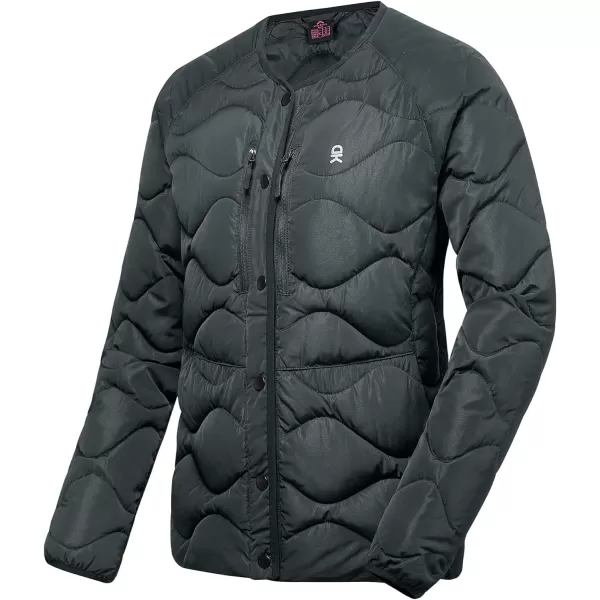 Little Donkey Andy Women's Hooded Puffer Jacket Full-Zip Winter Lightweight Windproof Warm Quilted Coat with Pockets