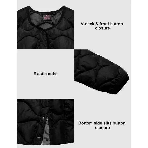 Little Donkey Andy Women's Hooded Puffer Jacket Full-Zip Winter Lightweight Windproof Warm Quilted Coat with Pockets