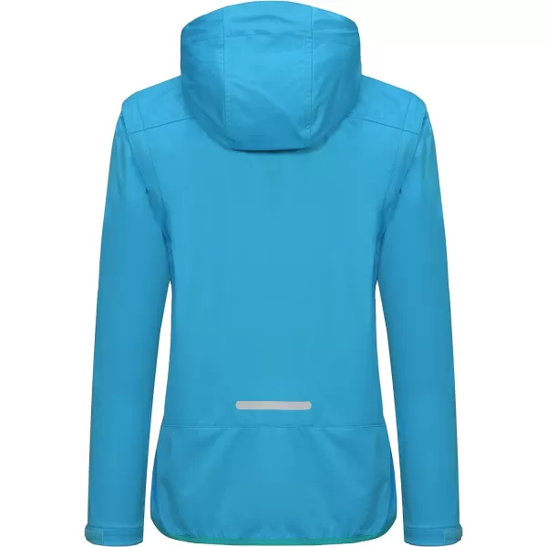 Little Donkey Andy Women's Lightweight Softshell Jacket with Detachable Sleeves and Hood, Windbreaker for Hiking Golf