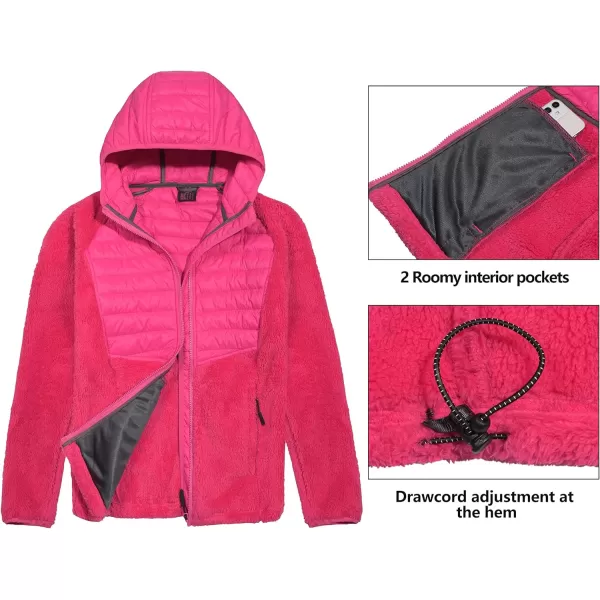 Little Donkey Andy Women's Lightweight Warm Stretch Golf Jacket Full Zip Thermal Hybrid Thumbhole Running Hiking Track Jacket