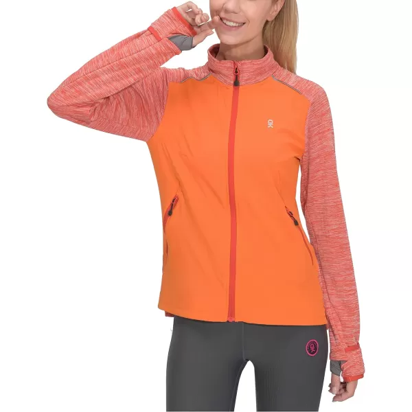 Little Donkey Andy Women's Lightweight Warm Stretch Golf Jacket Full Zip Thermal Hybrid Thumbhole Running Hiking Track Jacket