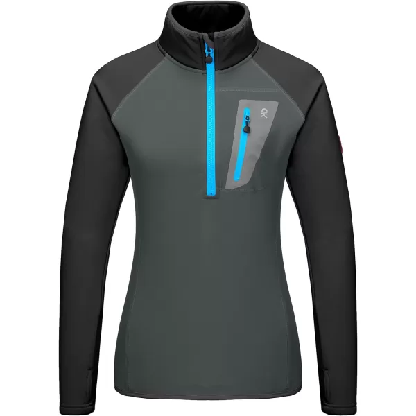 Little Donkey Andy Women's Lightweight Warm Stretch Golf Jacket Full Zip Thermal Hybrid Thumbhole Running Hiking Track Jacket