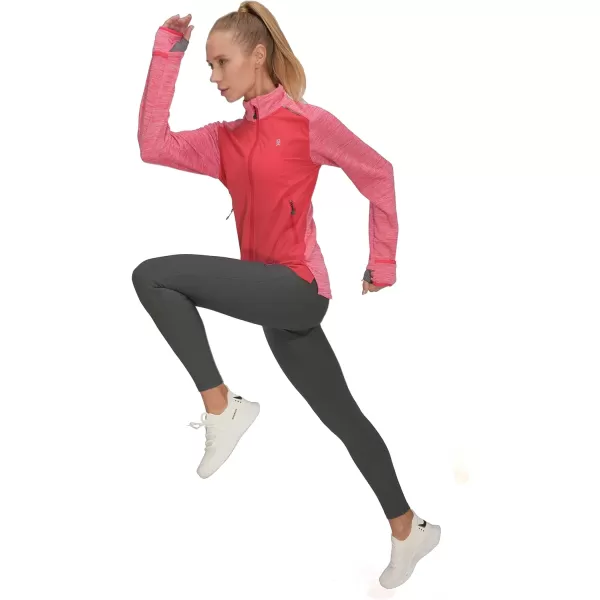 Little Donkey Andy Women's Lightweight Warm Stretch Golf Jacket Full Zip Thermal Hybrid Thumbhole Running Hiking Track Jacket