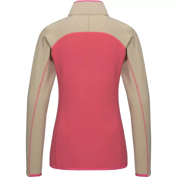 Little Donkey Andy Women's Lightweight Warm Stretch Golf Jacket Full Zip Thermal Hybrid Thumbhole Running Hiking Track Jacket