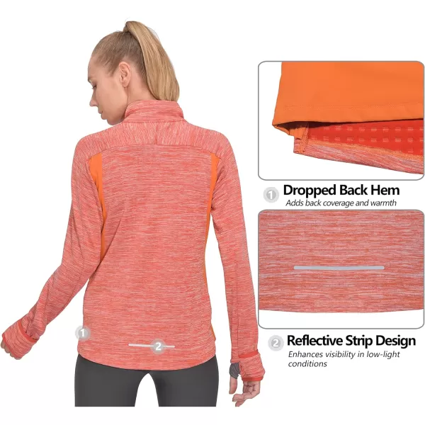 Little Donkey Andy Women's Lightweight Warm Stretch Golf Jacket Full Zip Thermal Hybrid Thumbhole Running Hiking Track Jacket