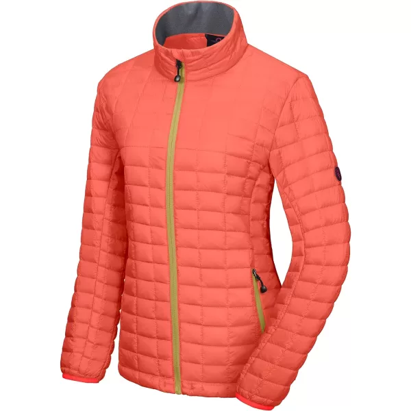 Little Donkey Andy Women's Puffer Jacket, Lightweight Warm Hiking Jacket with Post-Consumer Synthetic Insulation