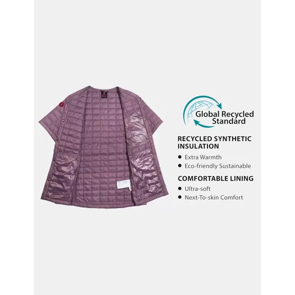 Little Donkey Andy Women's Puffer Vest Cap Sleeve Quilted Lightweight Down Jacket for Hiking Travel
