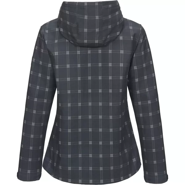 Little Donkey Andy Women's Softshell Jacket Hooded Windproof Fleece Lined Jackets, Water Repellent and Lightweight