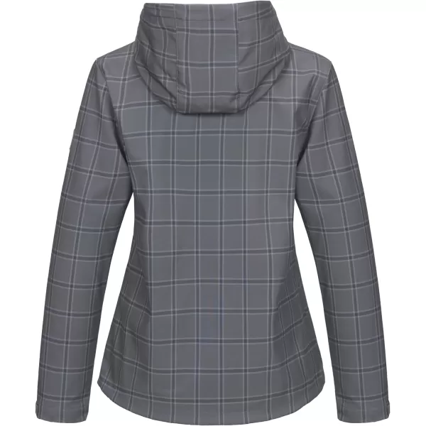 Little Donkey Andy Women's Softshell Jacket Hooded Windproof Fleece Lined Jackets, Water Repellent and Lightweight