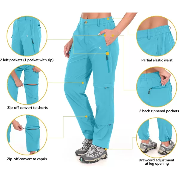 Little Donkey Andy Women's Stretch Convertible Pants, Zip-Off Quick-Dry Hiking Pants