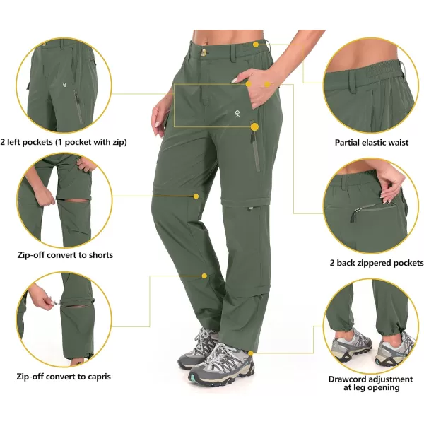 Little Donkey Andy Women's Stretch Convertible Pants, Zip-Off Quick-Dry Hiking Pants