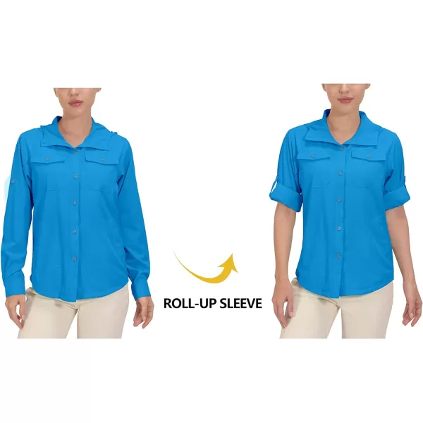 Little Donkey Andy Women's UPF 50+ UV Protection Shirt, Breathable Long Sleeve Fishing Hiking Shirt, Air-Holes Tech