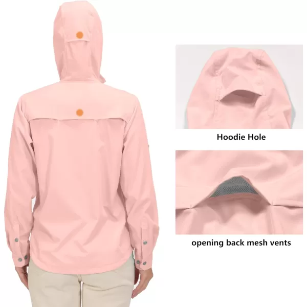 Little Donkey Andy Women's UPF 50+ UV Protection Shirt, Breathable Long Sleeve Fishing Hiking Shirt, Air-Holes Tech