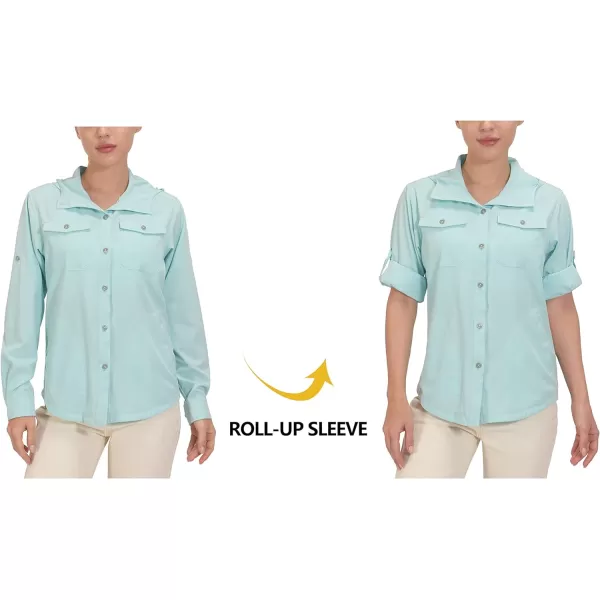 Little Donkey Andy Women's UPF 50+ UV Protection Shirt, Breathable Long Sleeve Fishing Hiking Shirt, Air-Holes Tech