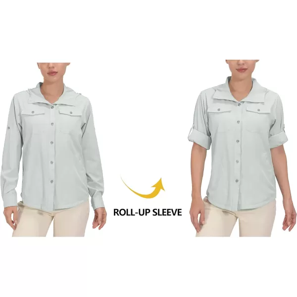 Little Donkey Andy Women's UPF 50+ UV Protection Shirt, Breathable Long Sleeve Fishing Hiking Shirt, Air-Holes Tech