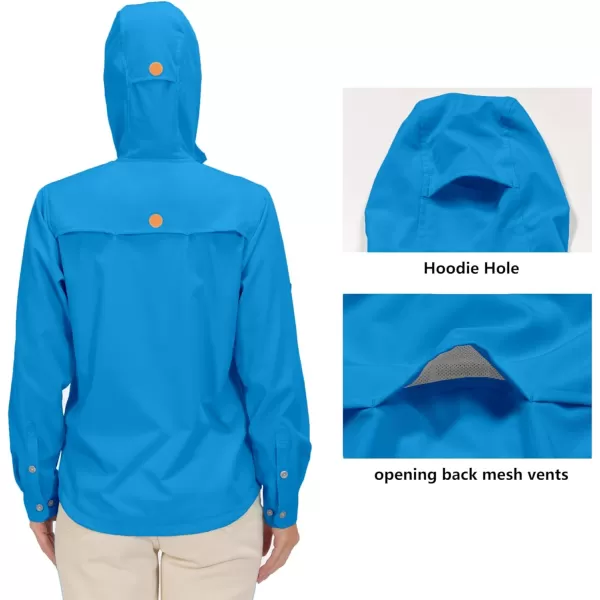 Little Donkey Andy Women's UPF 50+ UV Protection Shirt, Breathable Long Sleeve Fishing Hiking Shirt, Air-Holes Tech