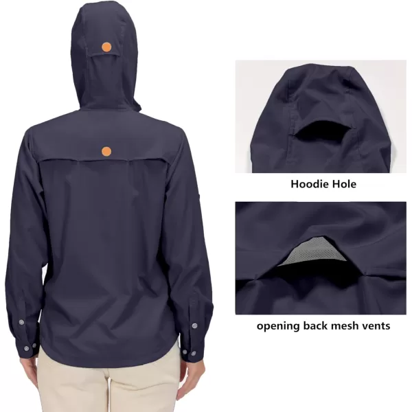 Little Donkey Andy Women's UPF 50+ UV Protection Shirt, Breathable Long Sleeve Fishing Hiking Shirt, Air-Holes Tech