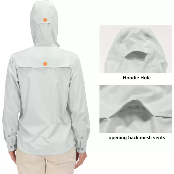 Little Donkey Andy Women's UPF 50+ UV Protection Shirt, Breathable Long Sleeve Fishing Hiking Shirt, Air-Holes Tech