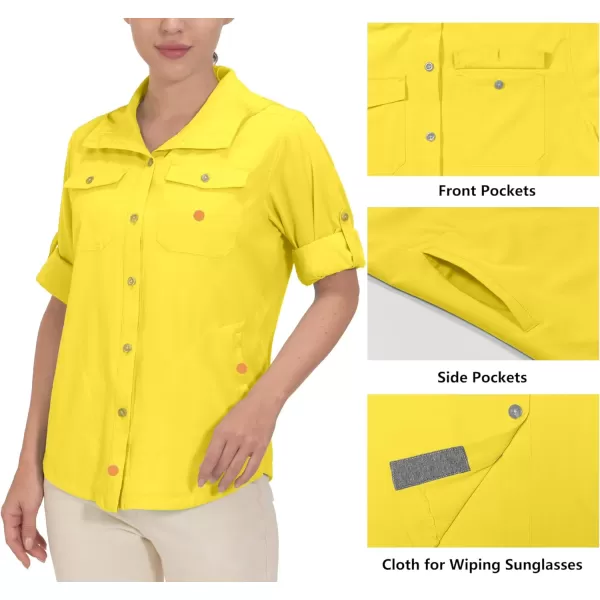 Little Donkey Andy Women's UPF 50+ UV Protection Shirt, Breathable Long Sleeve Fishing Hiking Shirt, Air-Holes Tech